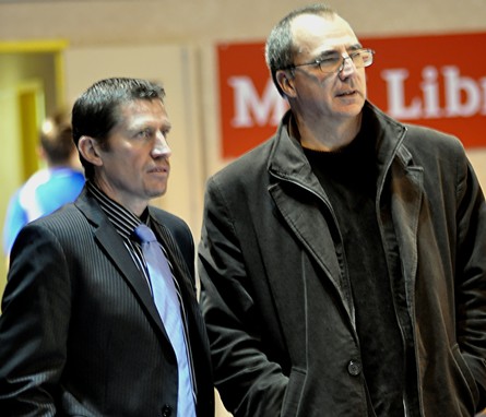 Eric LEPAPE (à droite) avec Guy PRAT, coach des NF2 et directeur technique du Centre de Formation