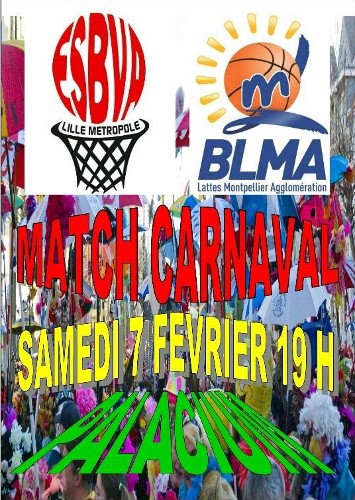 L'affiche de la rencontre côté Villeneuve (c)esbvalm.fr