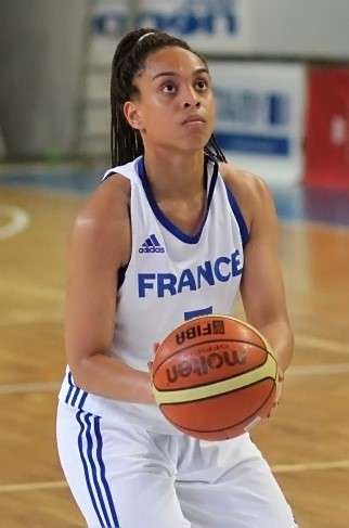 Laura FISCHER sous le maillot de l'Equipe de France