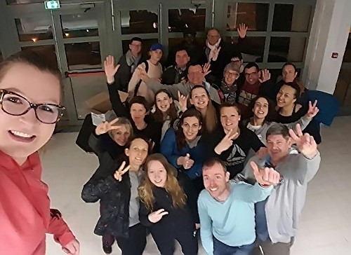 Convivialité et bonne humeur : telle est la devise entre joueuses, supporters et dirigeants lors d'un déplacement de l'équipe NF2 de Basket Club des Vosges du Nord (photo O. LETZELTER)