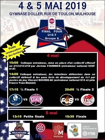 L'affiche du Final 4 U18 de Mulhouse