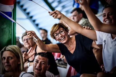 Alexandra FRANCHELIN n'a pas échappé à l'oeil aguerri du photographe de la FIBA