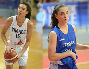 Anaëlle DUTAT (France) et Matilde VILLA (Italie), actrices principales de la victoire de leur équipe Anaëlle DUTAT (France) et Matilde VILLA (Italie), actrices principales de la victoire de leur équipe