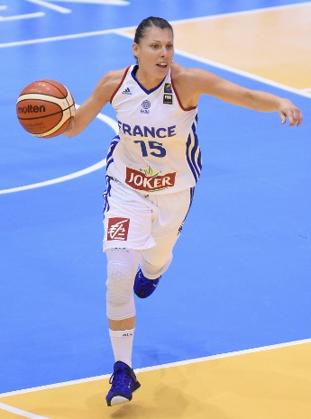 Anaël LARDY sous le maillot tricolore (photo FIBA Europe)