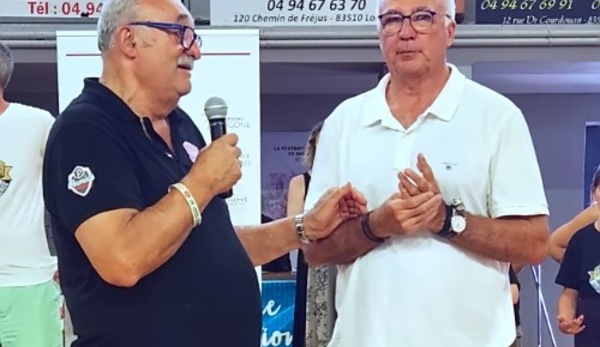 Jean-Paul REBATET (à gauche) et Eric LE PAPE à Lorgues l'été dernier